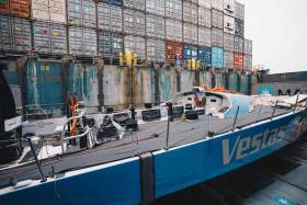 The Vestas yacht being shipped straight to Auckland for repairs ahead of rejoining for Leg 7