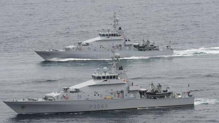 Renaming campaign: In the foreground, HMNZS Rotoiti, one of the pair of former New Zealand &#039;Lake&#039; class patrol cutters procured for the Irish Naval Service. 
