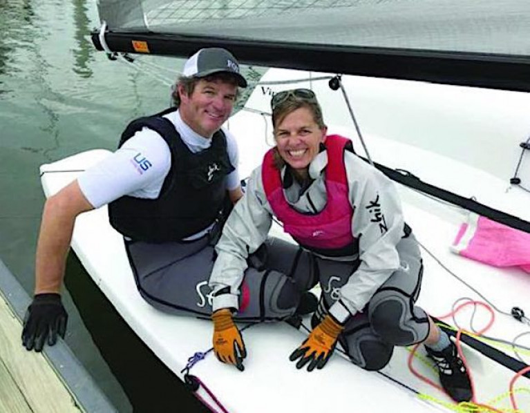Irish Commodore&#039;s Cup sailor Geoff Ewenson with his wife Mary