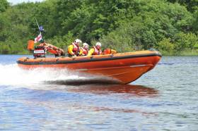 Lough Ree RNLI on exercise