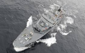 The Irish Naval Service OPV LE Aisling before decommissioning 