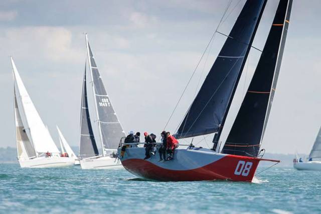 The overall winner of the Royal Ocean Racing Club's Myth of Malham Race was Farr 42 Redshift raced by Ed Fishwick with two Irish crewmen onboard