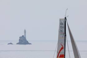 Leg 10 leaders Dongfeng Race Team in sight of Fastnet Rock, Monday 11 June
