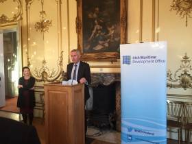Adrian O&#039;Neill, newly appointed Irish Ambassador to the UK launching the joint IMDO networking reception for colleagues and clients of LISW17