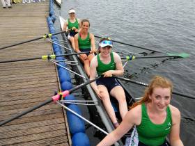 The winning Ireland women&#039;s quad: Alanna O&#039;Donovan, Orla Hayes, Claire Feerick, Emily Hegarty. 