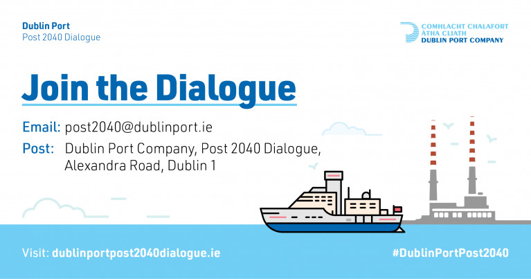 Dublin Port Co. is reminding members of the public, including people living &amp; working in the port’s communities, that the closing date for submissions for the #Post2040Dialogue is 30 June 