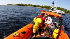 Four people were assisted by Lough Ree RNLI Volunteers when their boat got stuck on rocks