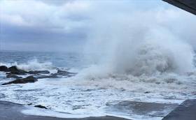 Winds gusted to over 50mph at Dun Laoghaire