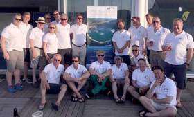 Team Ireland at Monday night&#039;s announcement in Cowes of the European Championships that will be sailed in Dun Laoghaire in August 2018