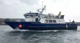  MV Bremenholm is capable of up to 20–knots speed and is intended initially for the Schull to Cape route in West Cork