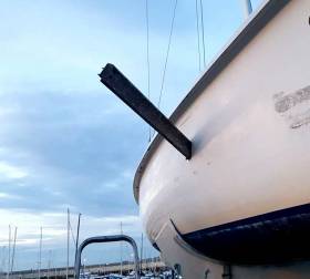 1720 Collision Leaves Plank in Sportsboat Hull at Dun Laoghaire