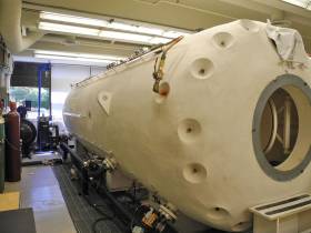 Hyperbaric chambers like this one at Canada’s Simon Fraser University are used to treat decompression sickness