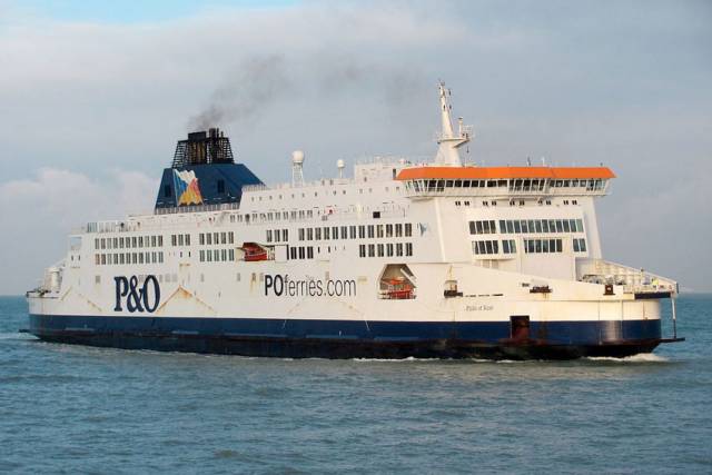 P&O’s Pride of Kent, seen here entering the port of Calais in 2011