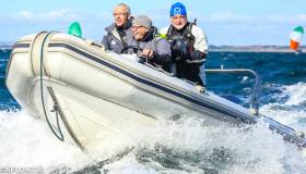 The North Sails Ireland team on the water at Howth last season. Next Tuesday, the NSI team of Nigel Young, Shane Hughes and Prof O&#039;Connell will demonstrate the theory and practice of upwind sail trim and how to optimise your set-up