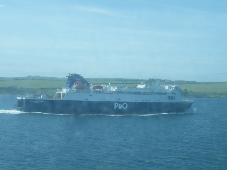 Decision by Dunfries &amp; Galloway to exclude P&amp;O Ferries from proposal cited as major reason behind not pursuing plans. Above a P&amp;O ferry, European Highlander having departed Cairnryan is seen underway in Loch Ryan when bound for the Port of Larne. 