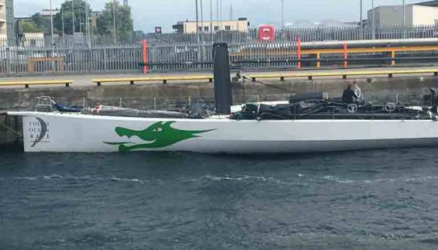 Green Dragon coming into Galway Docks on Sunday morning Photo Pierce Purcell Jnr