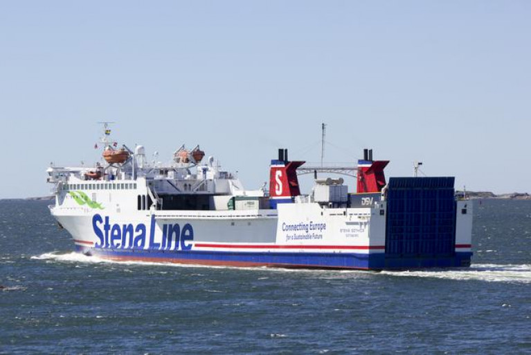 New route: Gothenburg based Stena Line opened its first (freight) Sweden-Finland route between Nynäshamn and Hanko. The new Baltic Sea route accommodates an increasing demand from  freight customers for a seamless link with operations starting this month by Urd with sister Stena Gothica (above) joining in May. Afloat adds the Urd, the one time Sealink British Ferries operated Seafreight Highway served Dun Laoghaire-Holyhead albeit briefly in 1988 before the Ireland-Wales route operated by the Finnish-built HSS Stena Explorer fastcraft ferry made its final crossing in 2014.  