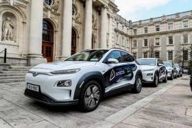 Inland Fisheries Ireland’s new fleet of electric cars at Government Buildings