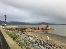 NEW ROUTE: Construction underway at Greenore, Co. Louth for a new cross-border car-ferry service due to open this summer on Carlingford Lough