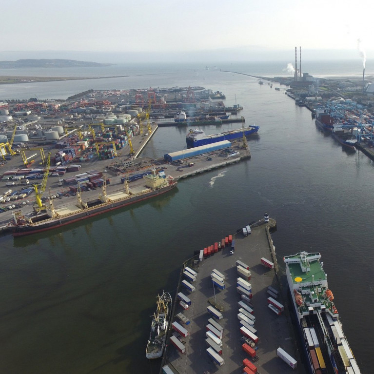 There has been 186,500 vehicle movements since the formal departure of the UK from the EU took effect at the start of 2021 - six months ago today. Above in the foreground highlights Afloat, is Dublin Port&#039;s Terminal 3 which caters exclusively in (ro-ro) trade between Ireland and Britain. 